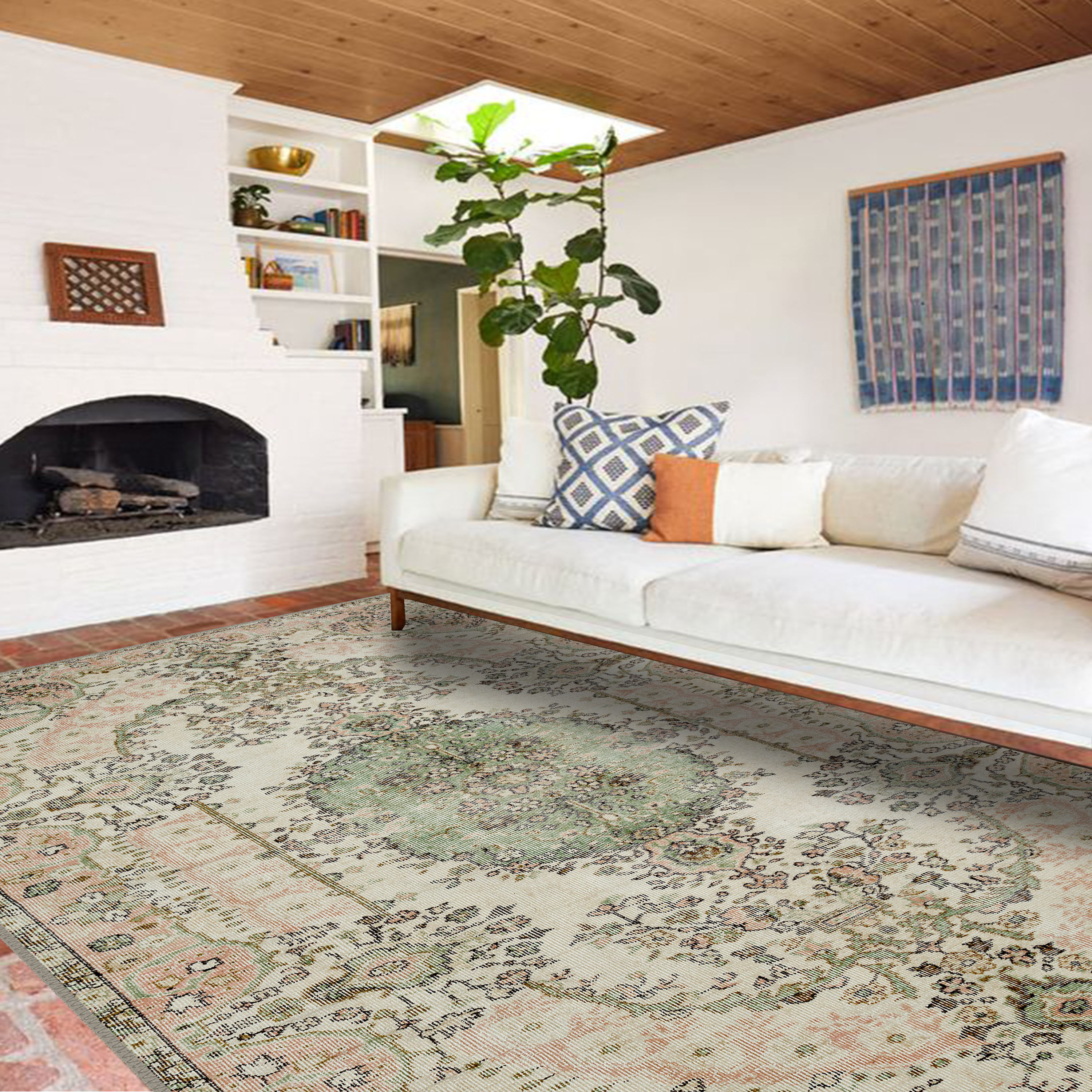 green beige oriental washable rug augustus in classic interior design