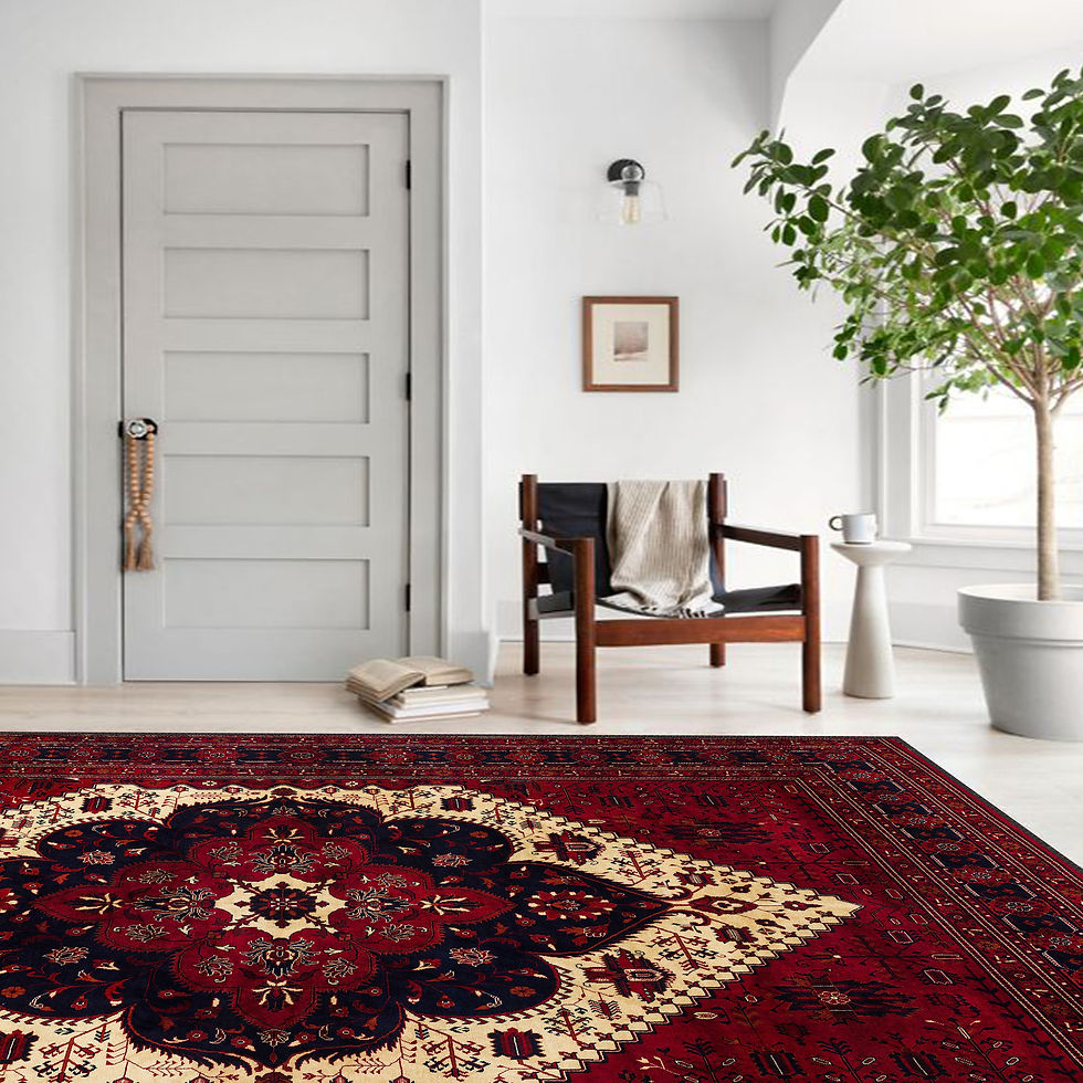 Thumbnail: titus persian style vintage afghan kilim rug in rich burgundy tones for high end home decor usa uk
