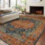 cassian colorful medallion bohemian machine washable rug in luxury living room decor usa uk