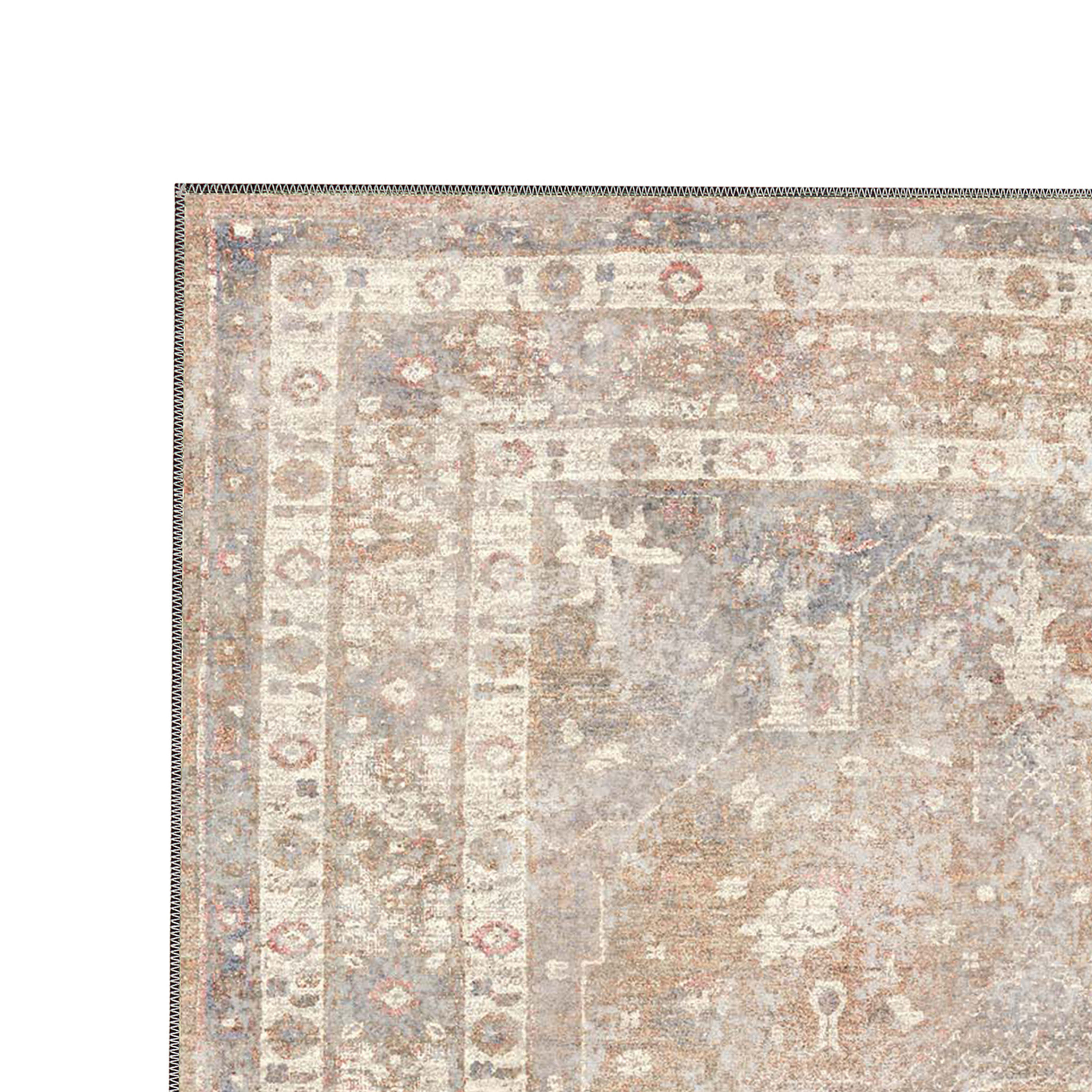 calyra faded turkish kilim washable rug in modern boho interior shipped to usa and uk