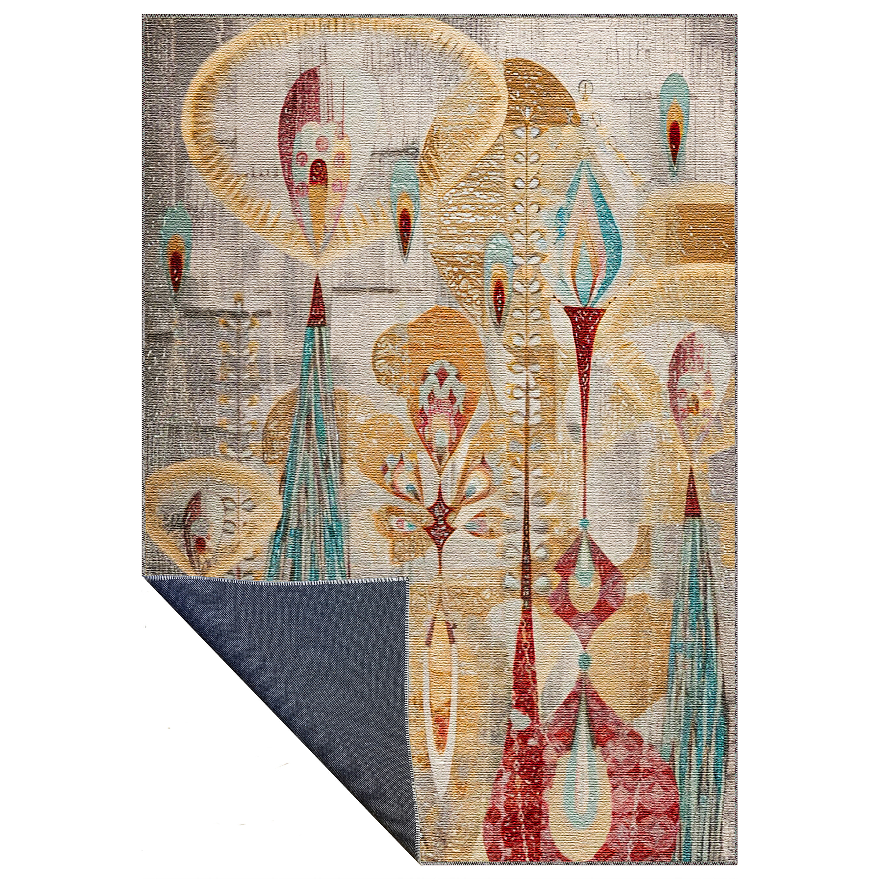 aquarex abstract washable rug in contemporary modern interior shipped to usa and uk