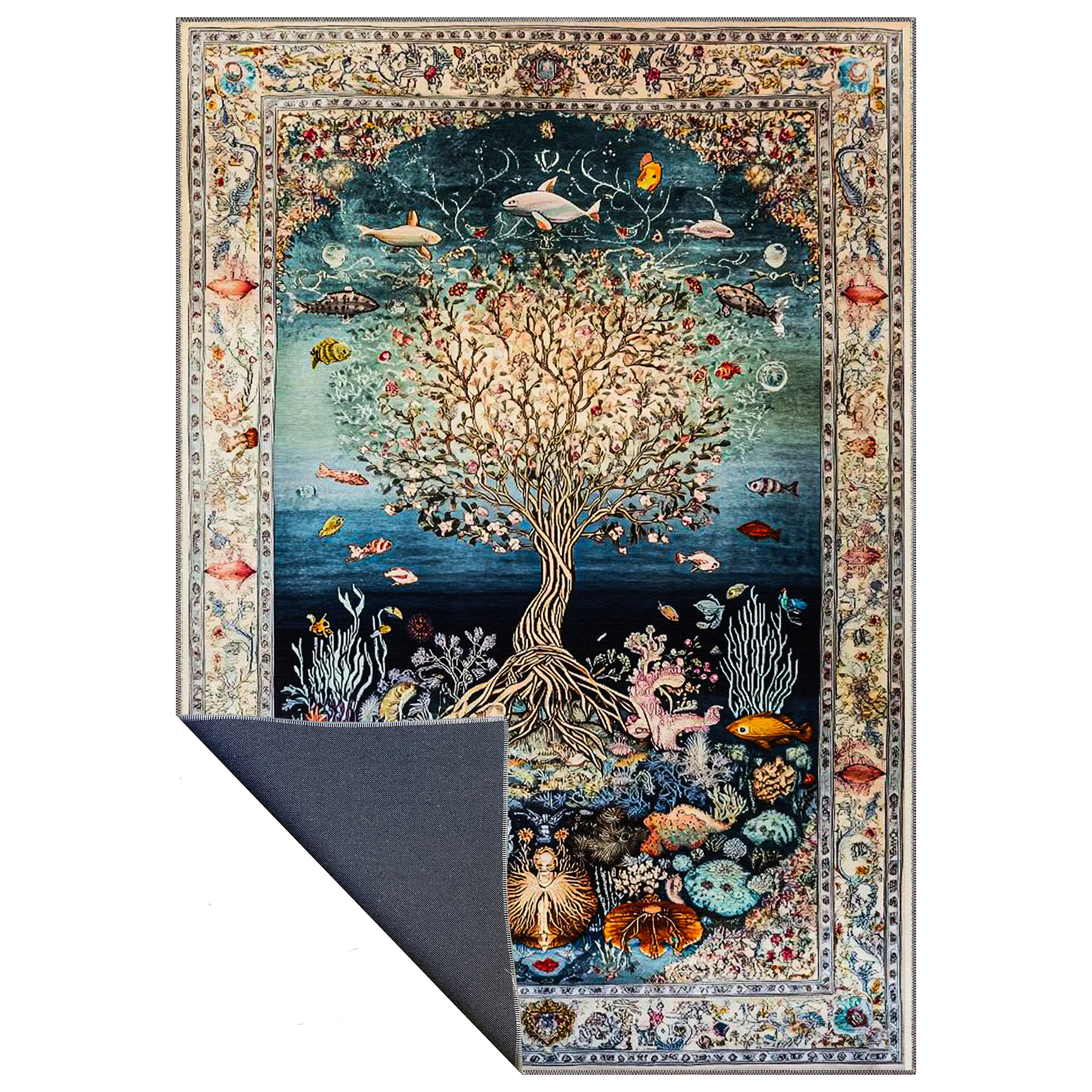strivon neutral contemporary washable rug in elegant modern interior shipped to usa and uk