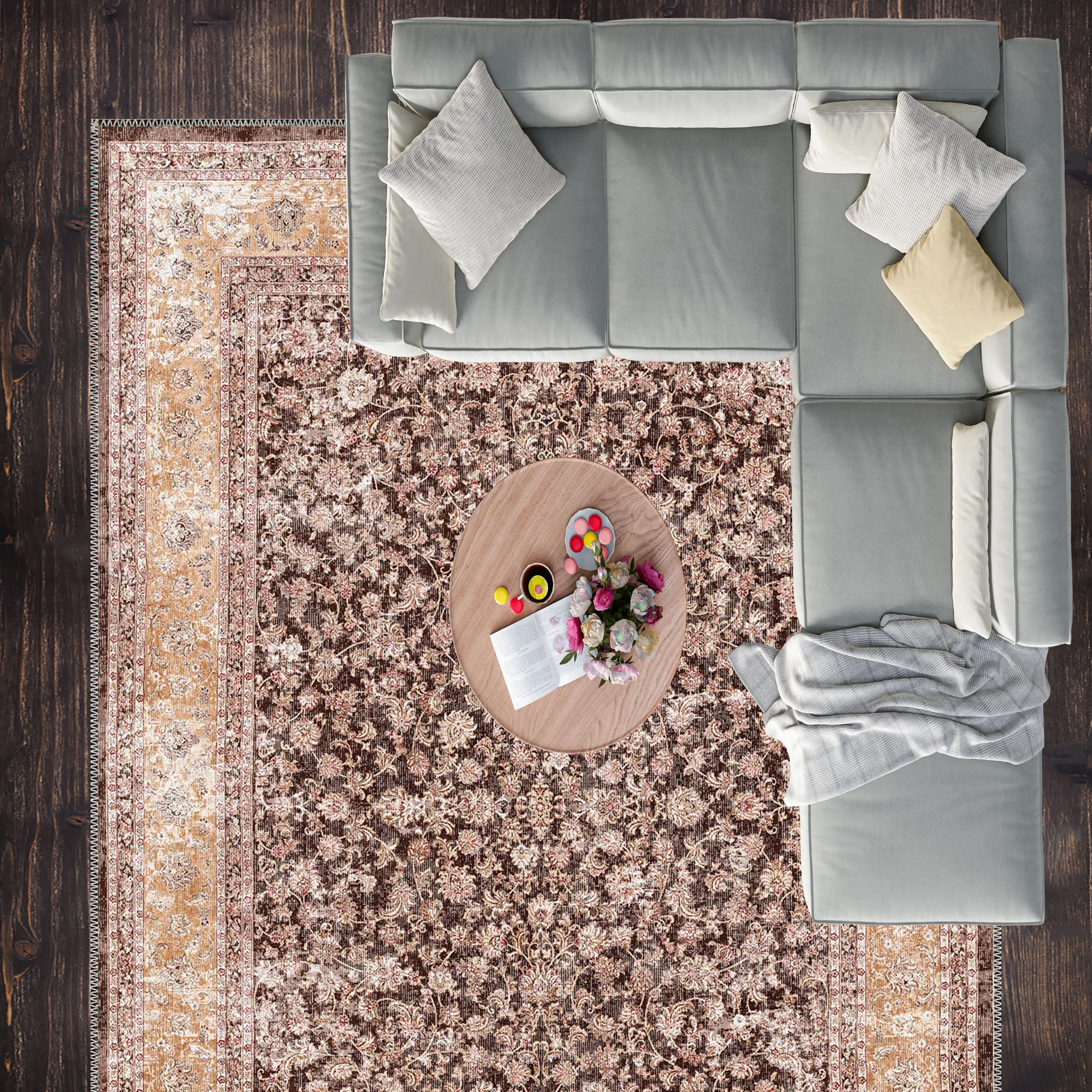 persian bohemian machine washable rug zelvra for high traffic living area