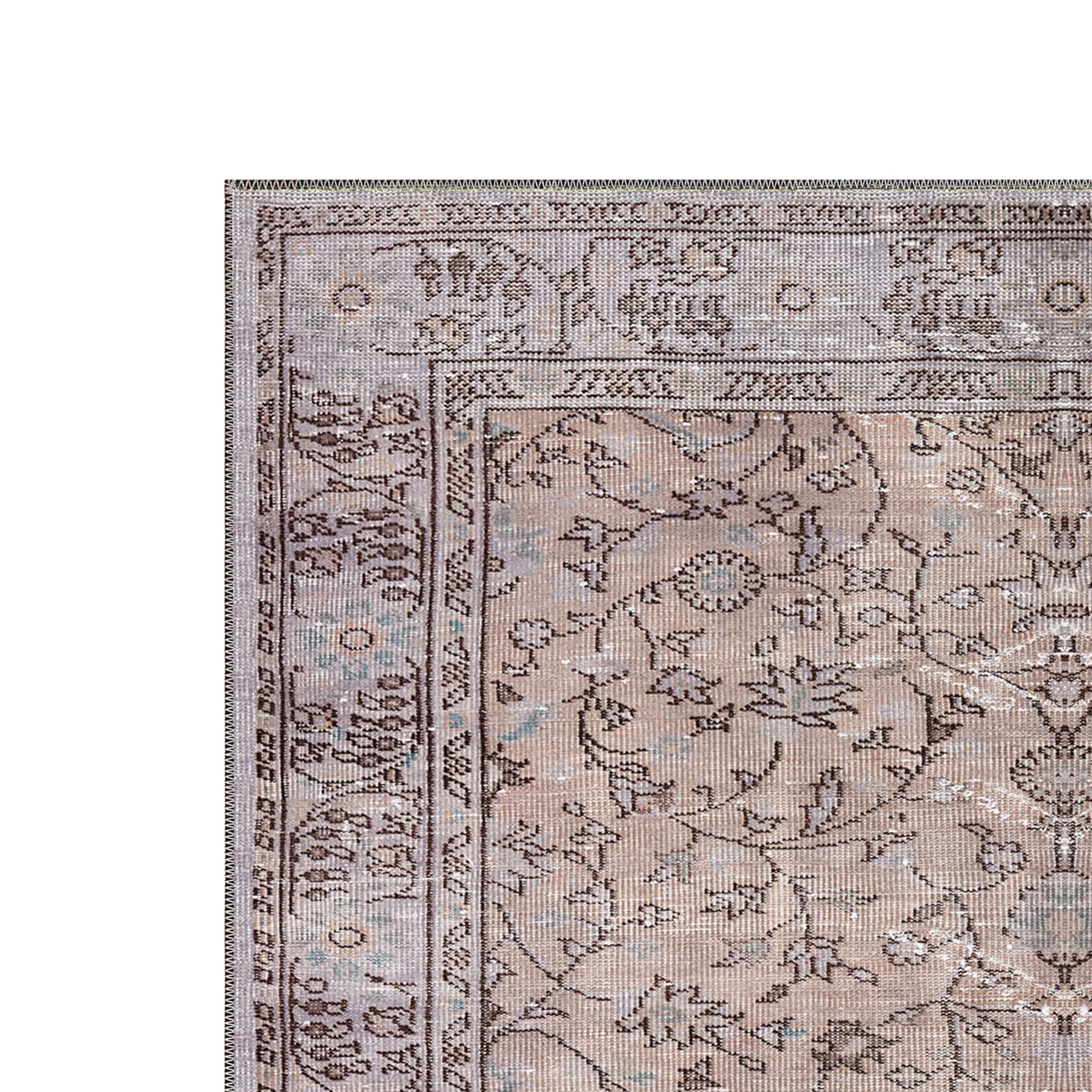 mythara machine washable rug designed for high traffic living spaces with vintage look