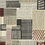 Thumbnail: Modern Beige Patchwork Washable Rug – Geometric Black & Red Striped Area Rug