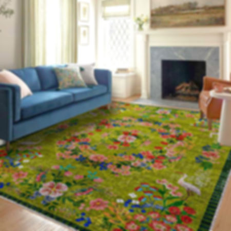 Cincinnati Green Machine Washable Rug