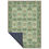 Thumbnail: Vintage Green Floral Washable Rug – Non-Slip Soft Area Carpet for Cozy Rug