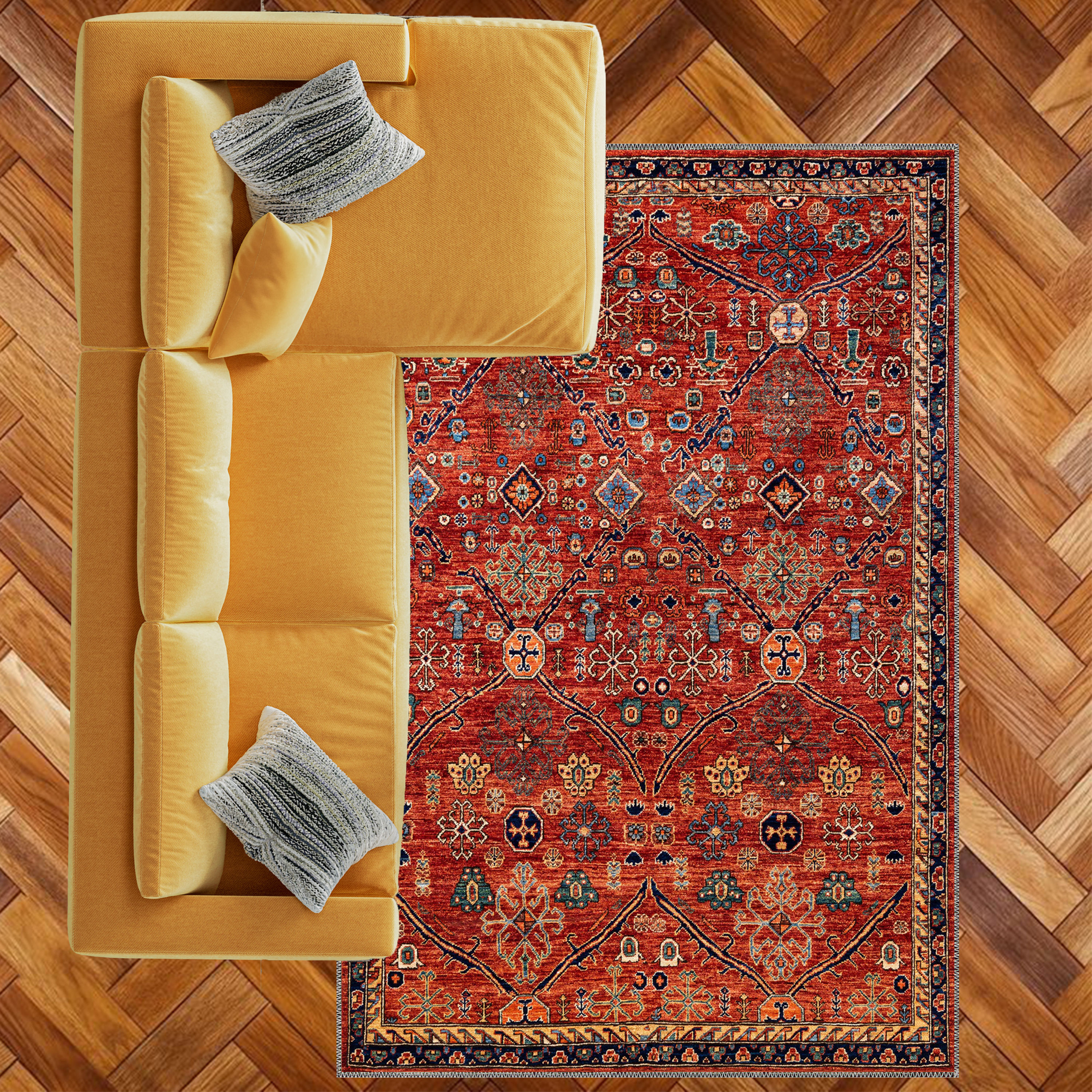antique persian oriental machine washable rug antoria for high traffic living area