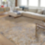virel gold beige machine washable rug in modern living room decor