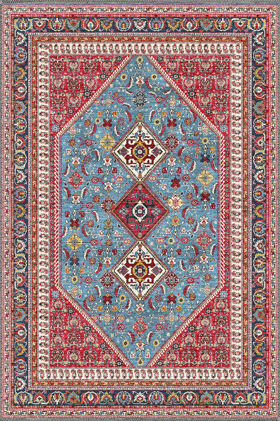 Thumbnail: medallion machine washable rug zerona for high traffic living area