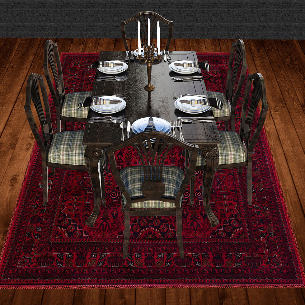 Thumbnail: afghan bohemian vintage machine washable rug afgriva for high traffic living area