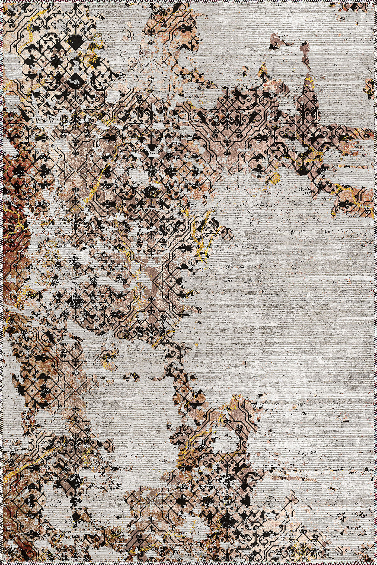 tervon beige rug close up texture premium vintage washable fabric