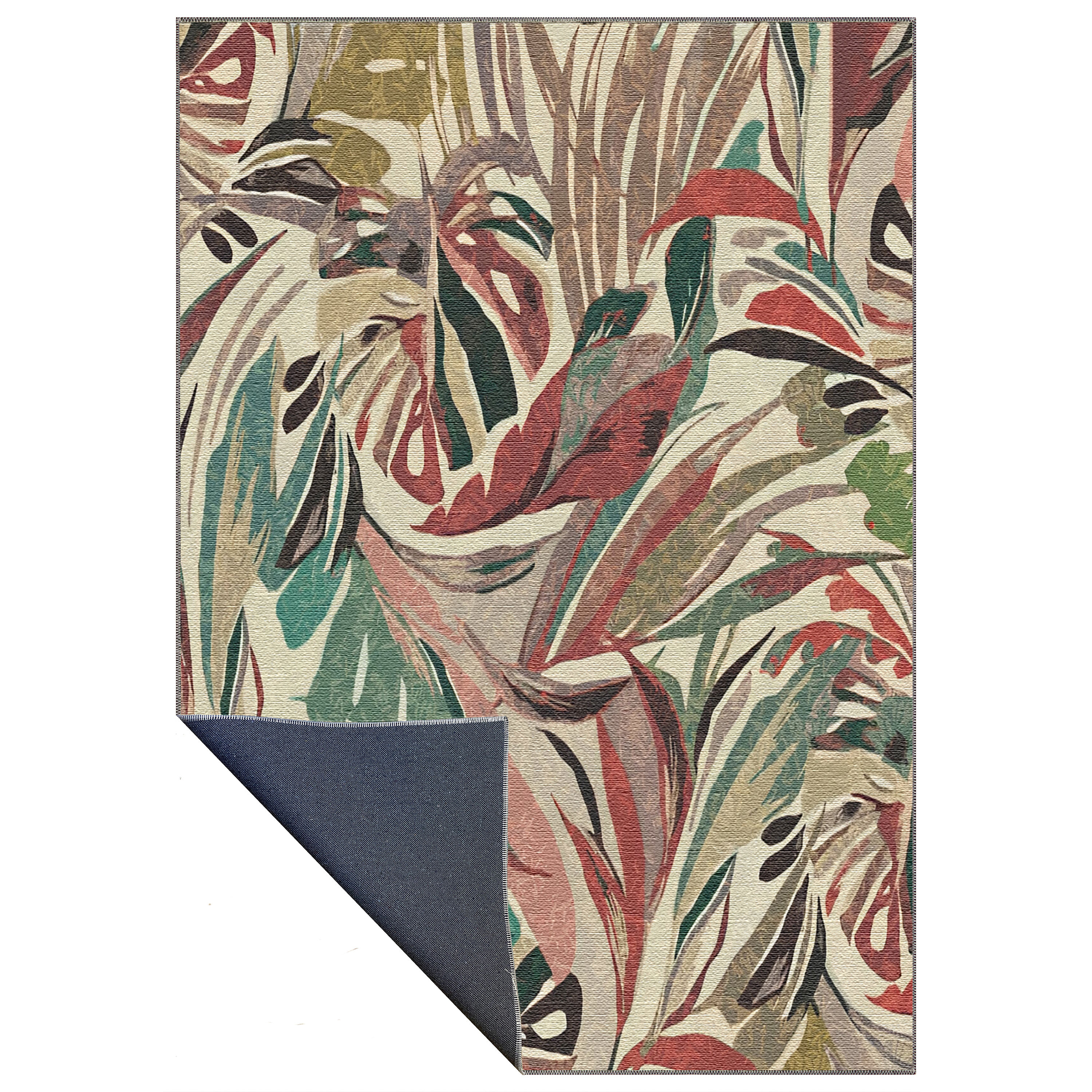 Linvara Graphic Machine Washable Rug