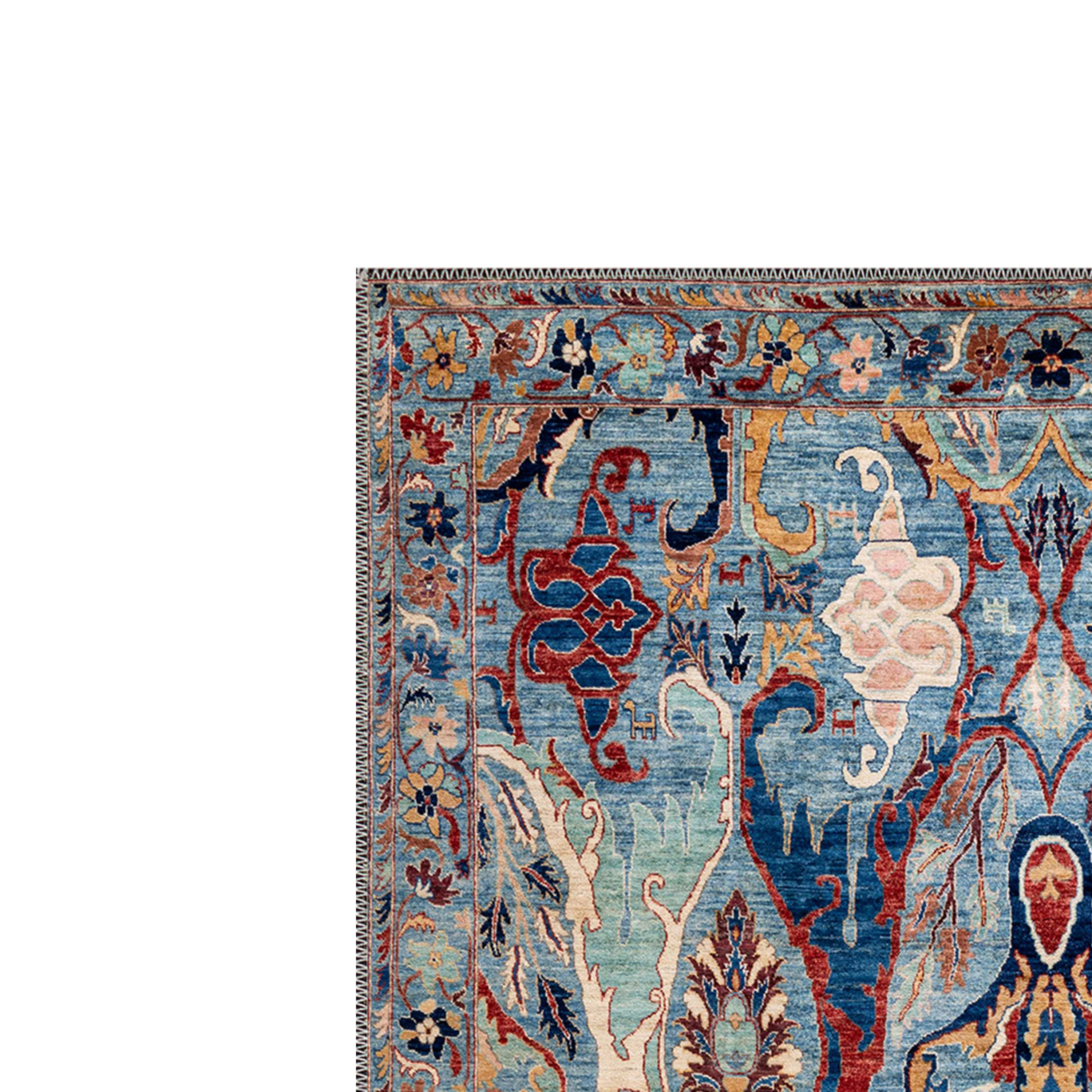 Zenvora Animal Motif Antique machine washable rug