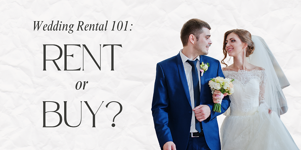 wedding rental 101: to rent or to buy wedding supplies