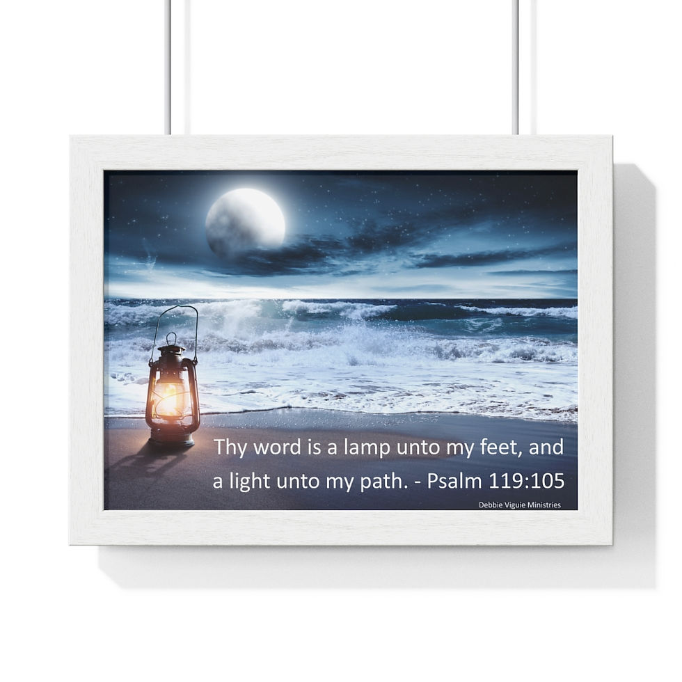 Thumbnail: Lamp Unto My Feet Premium Framed Horizontal Poster