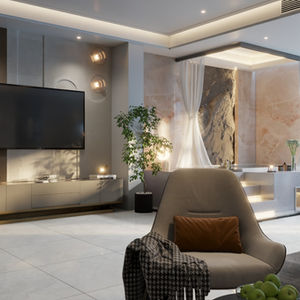 Bedroom Designed for a Luxurious Villa
