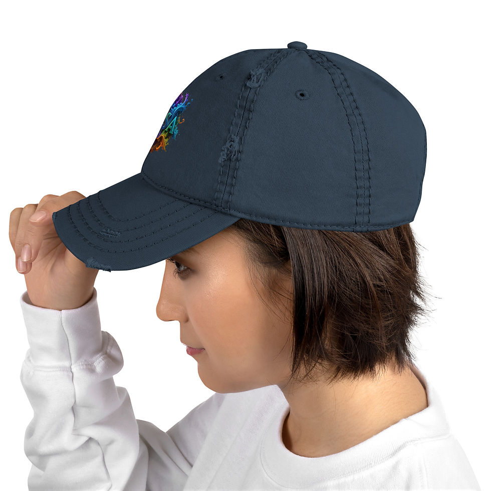 Thumbnail: Yessa Distressed Dad Hat