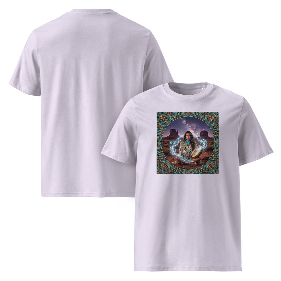 Thumbnail: My Love Drums in light Unisex organic cotton t-shirt