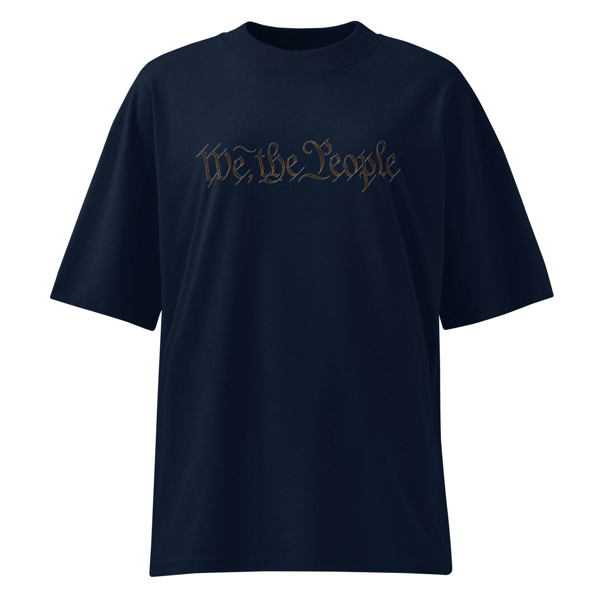 We, the People Unisex organic oversized high neck t-shirt