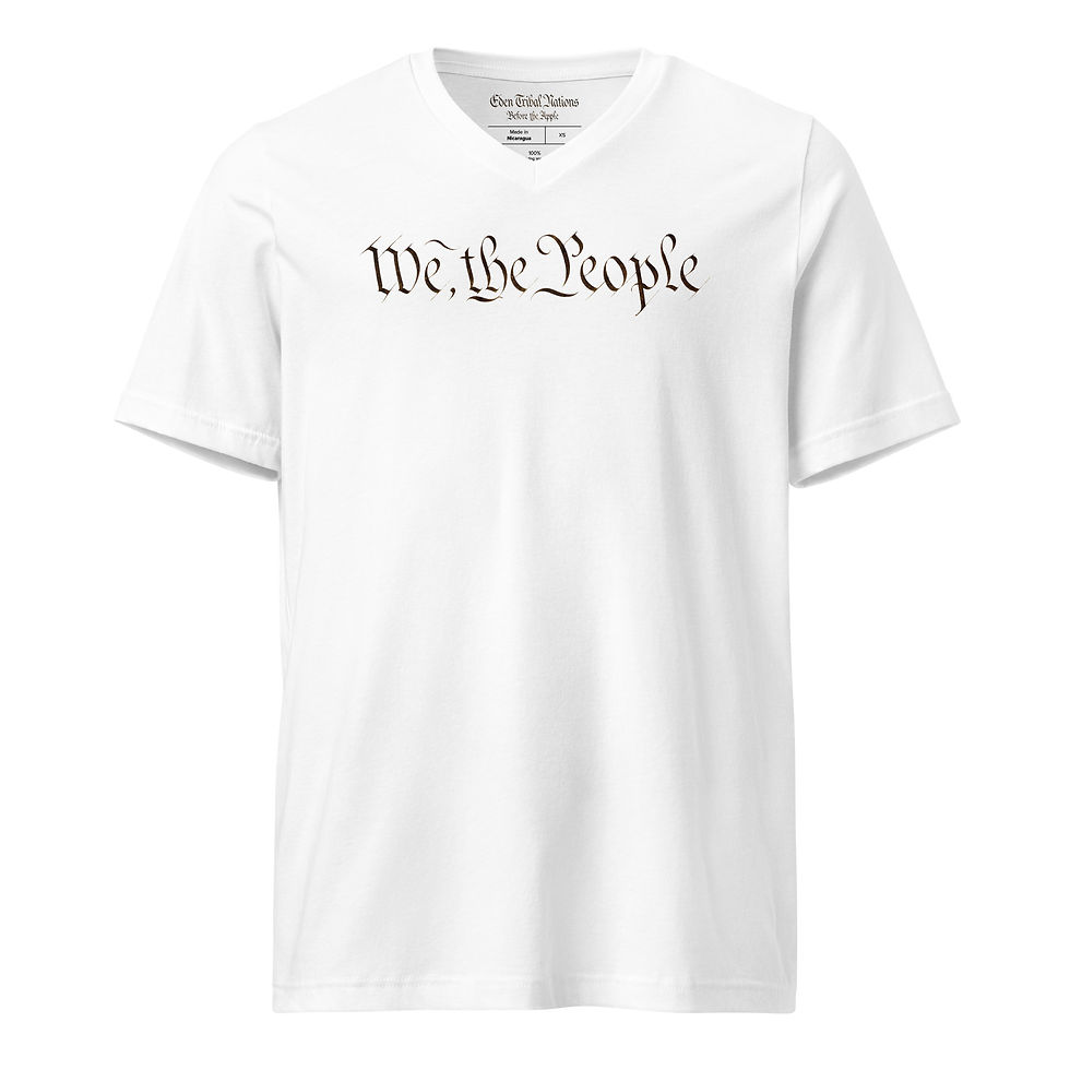 Thumbnail: We, the People Unisex Short Sleeve V-Neck T-Shirt