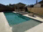 Completed custom inground pool construction in Missouri City Texas by CHR Builder