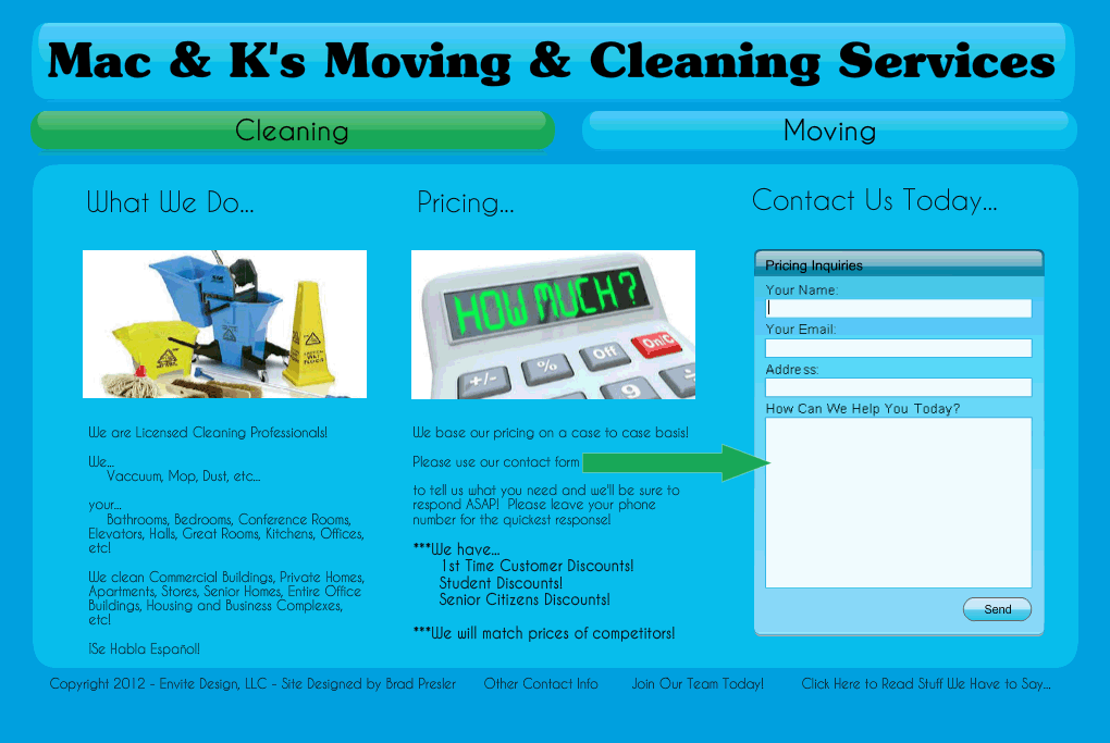 MACKMCS.com Cleaning Page