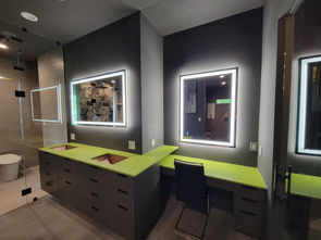 Modern Custom Bathroom Cabinets in The Woodlands, Texas.