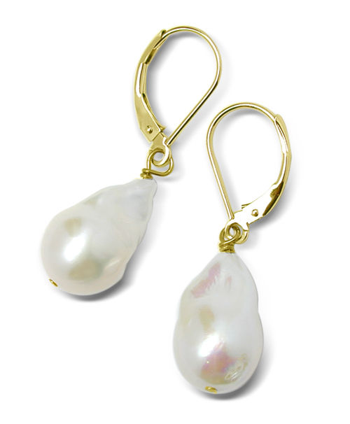 Freshwater Baroque Pearl Leaver Backs