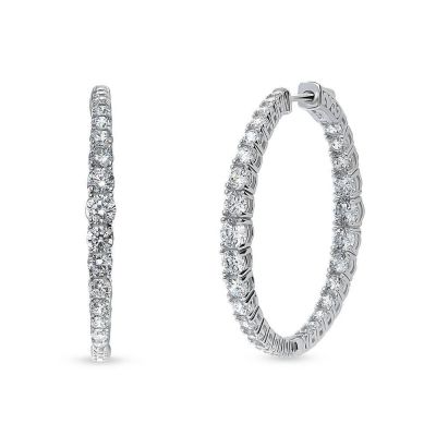 Thumbnail: Medium CZ Infinity Hoops