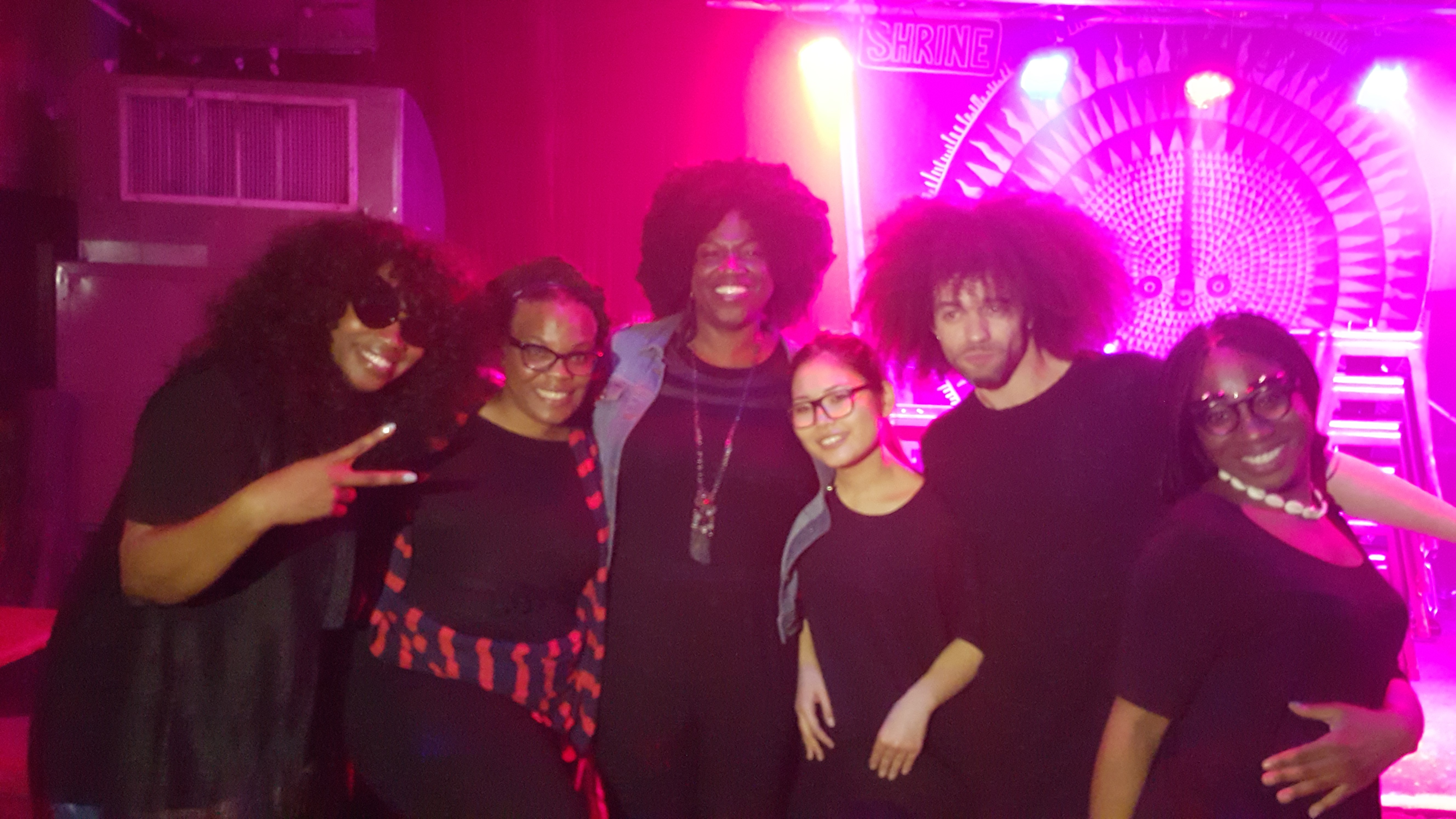 MamaSoul posing with artists