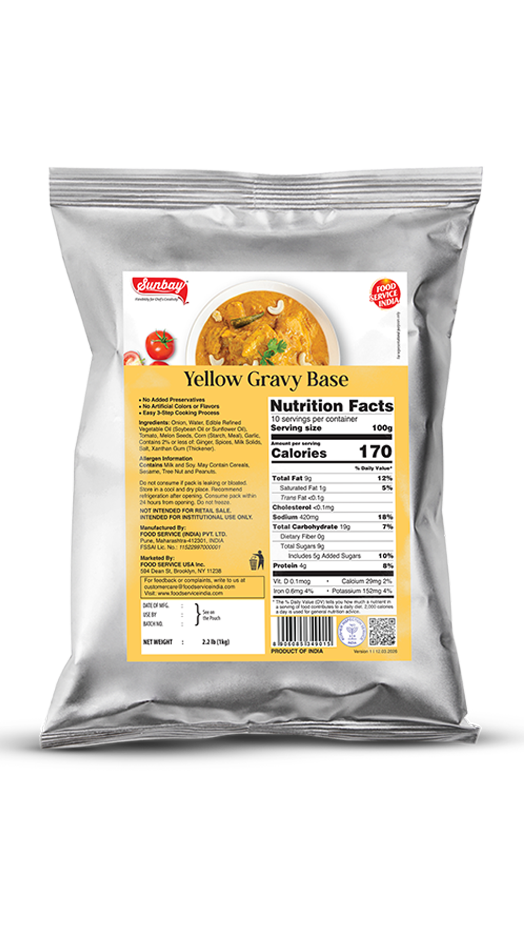 Sunbay Yellow Gravy Base