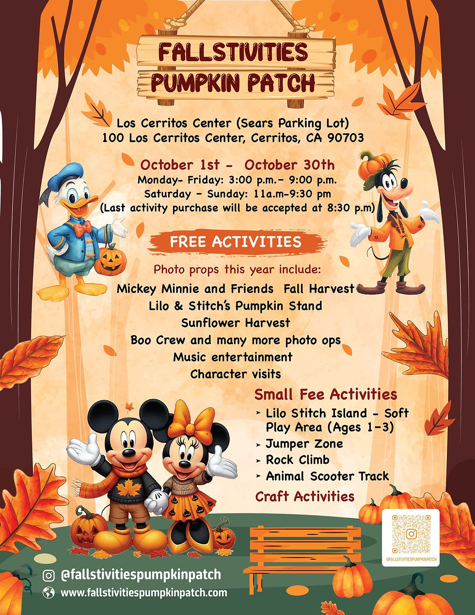 fallstivities pumpkin patch cerritos