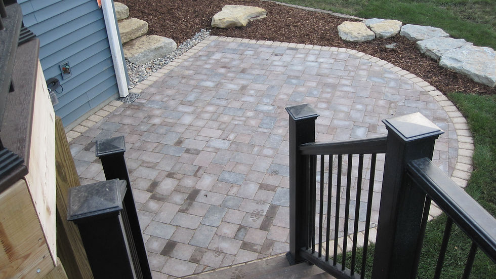 backyard paver patio