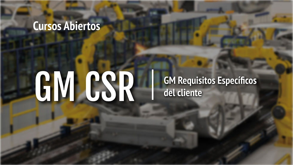GM CSR | Requisitos Específicos del Cliente