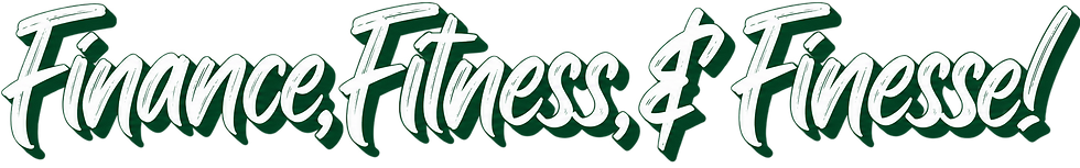 finance, fitness, and finesse logo