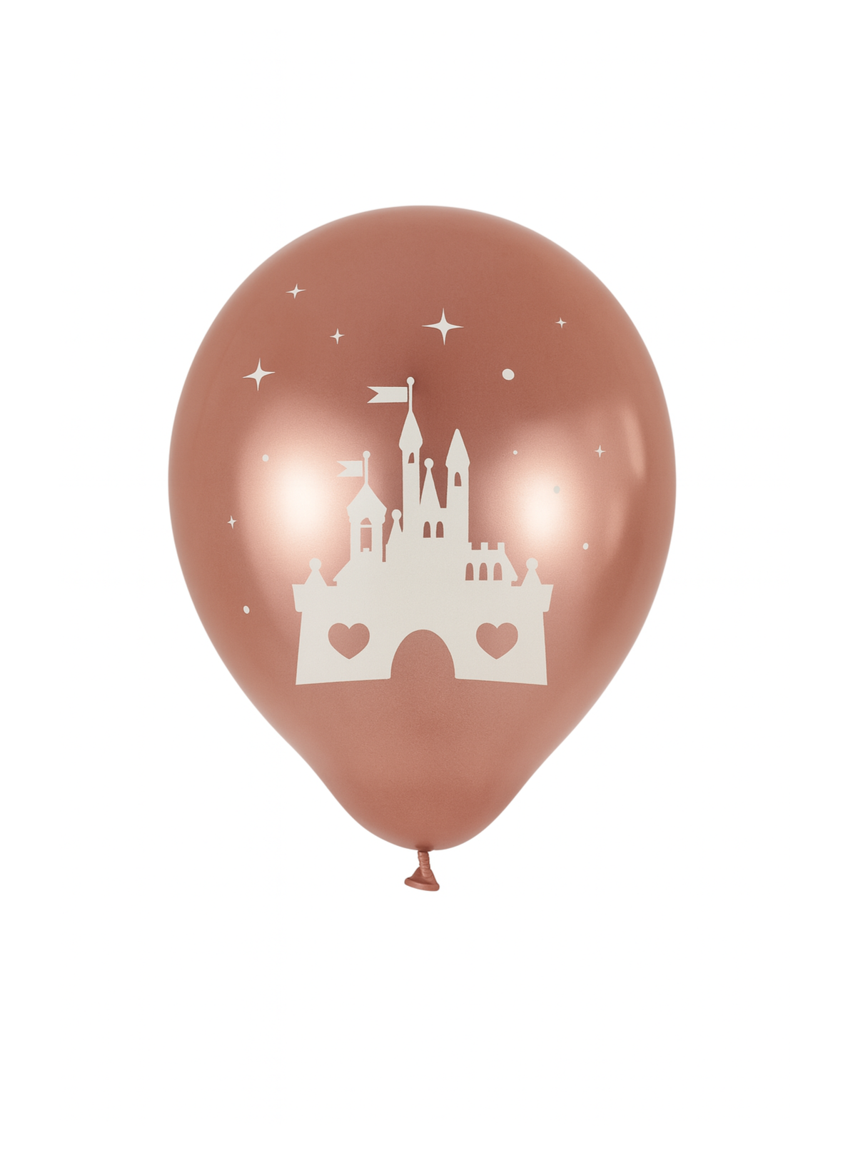 Ballon rose gold princesse château pour anniversaire fille