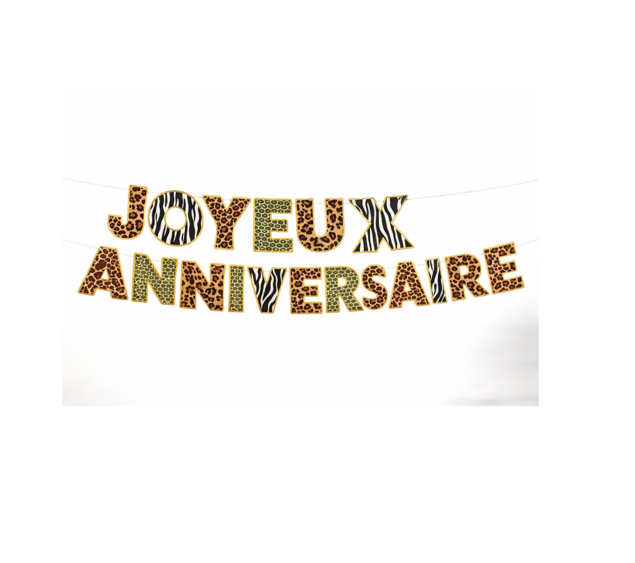 Guirlande joyeux anniversaire jungle