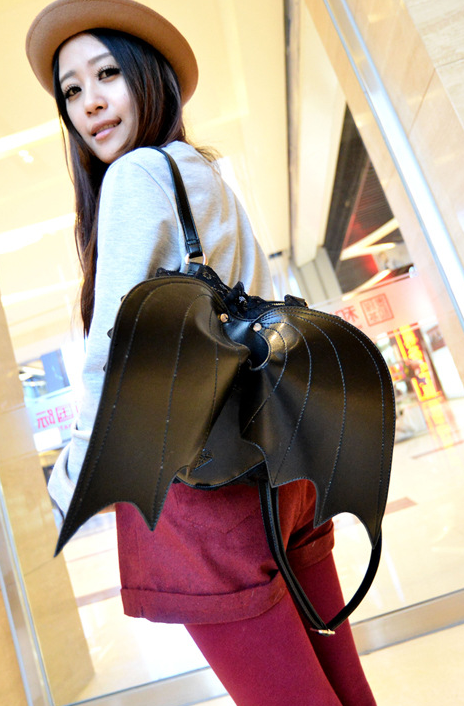 Thumbnail: Black Angel Bat Wing Backpack Bags
