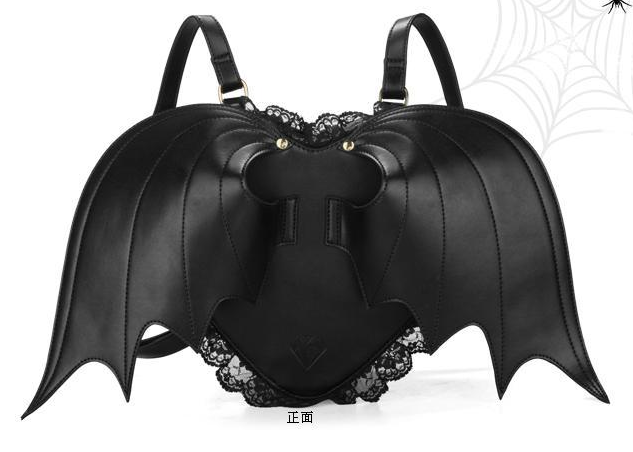 Thumbnail: Black Angel Bat Wing Backpack Bags