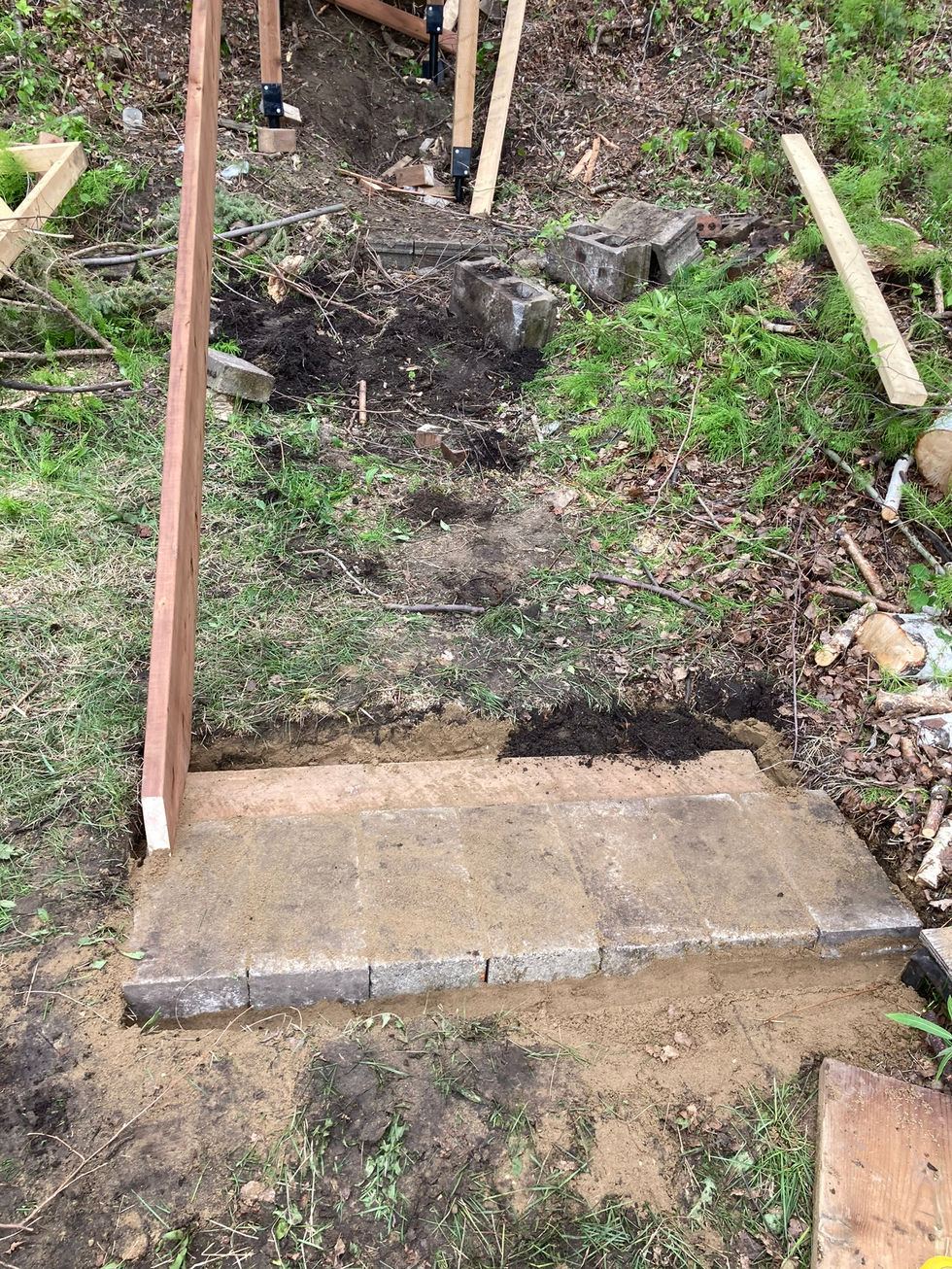 Island Lake Stair Progress (3)