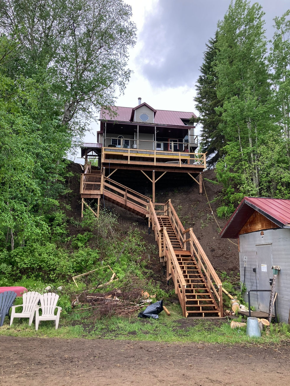 Island Lake Stair Progress (7)