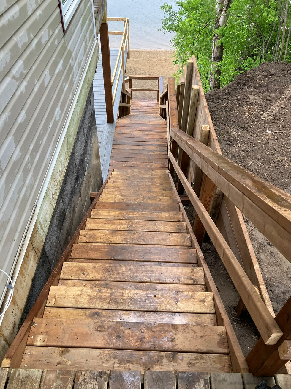 Island Lake Stair Progress (8)