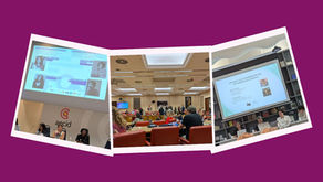 Collage con tres fotografías tomadas de los eventos: a la izquierda Foro de la Sociedad Civil, mesa central; en medio, una imagen tomada del Diálogo Parlamentario y en último lugar, otra fotografía de una de las conferencias que se dictó durante el Foro de la Sociedad Civil.
