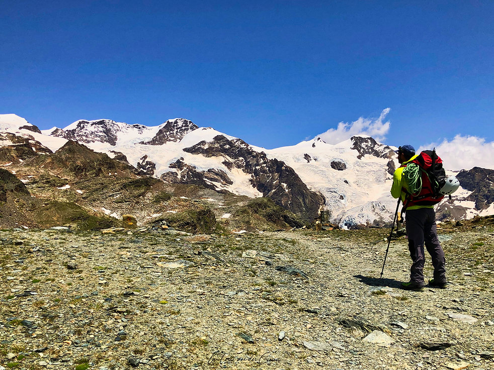 Lyskamm au dessus du col de Bettaforce (Val d'Aoste)