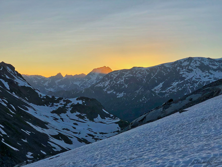 Lever e soleil sur la GrandeCasse (Savie)