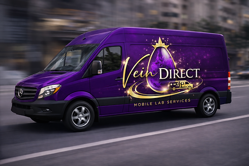 Purple mobile lab on city streets.png