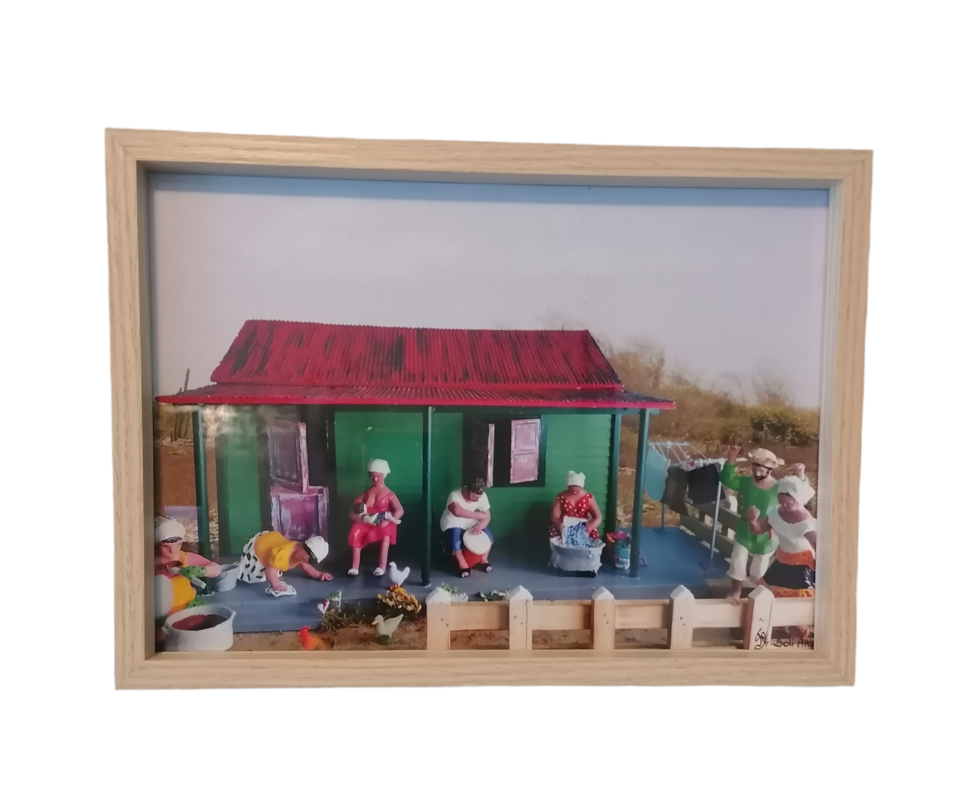 schilderij in fotolijst