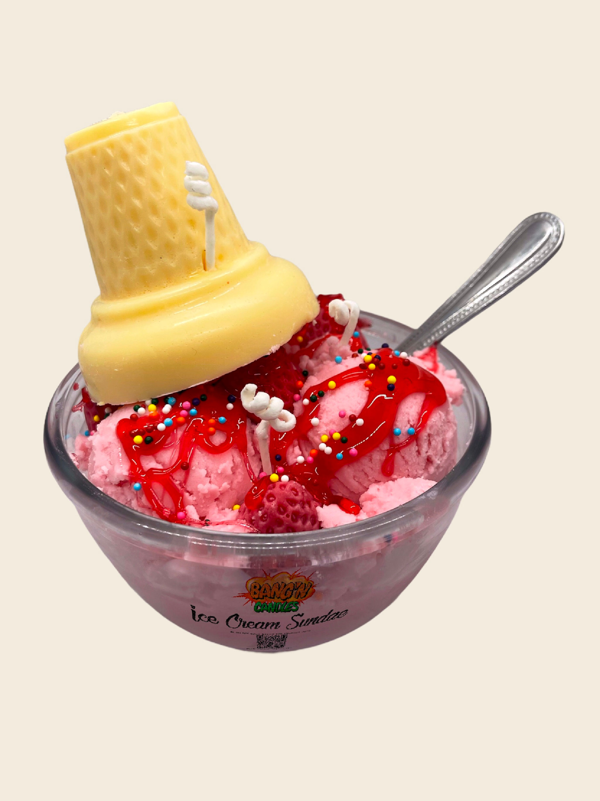 Strawberry Ice Cream Sundae