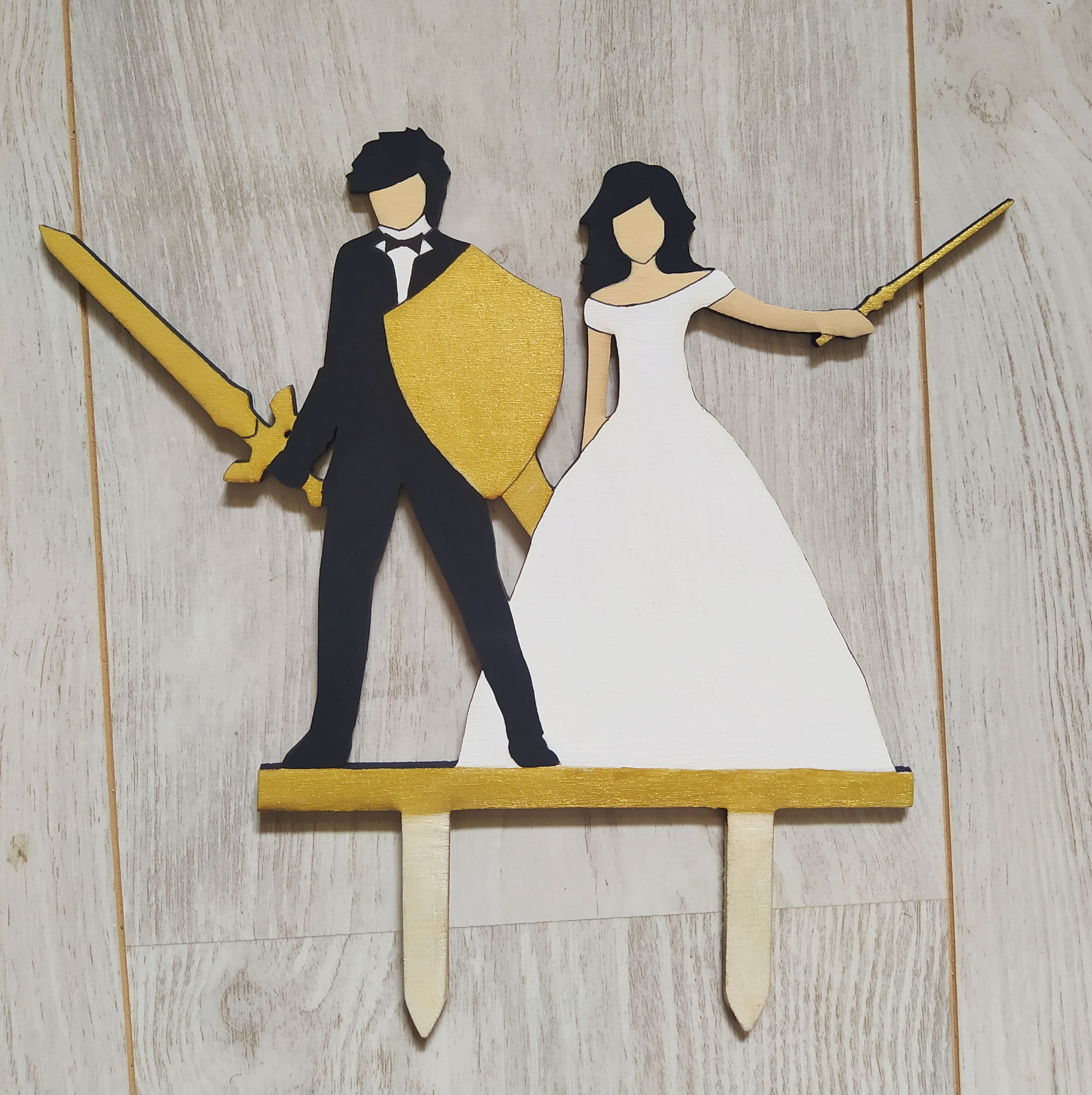 Cake topper mariage
